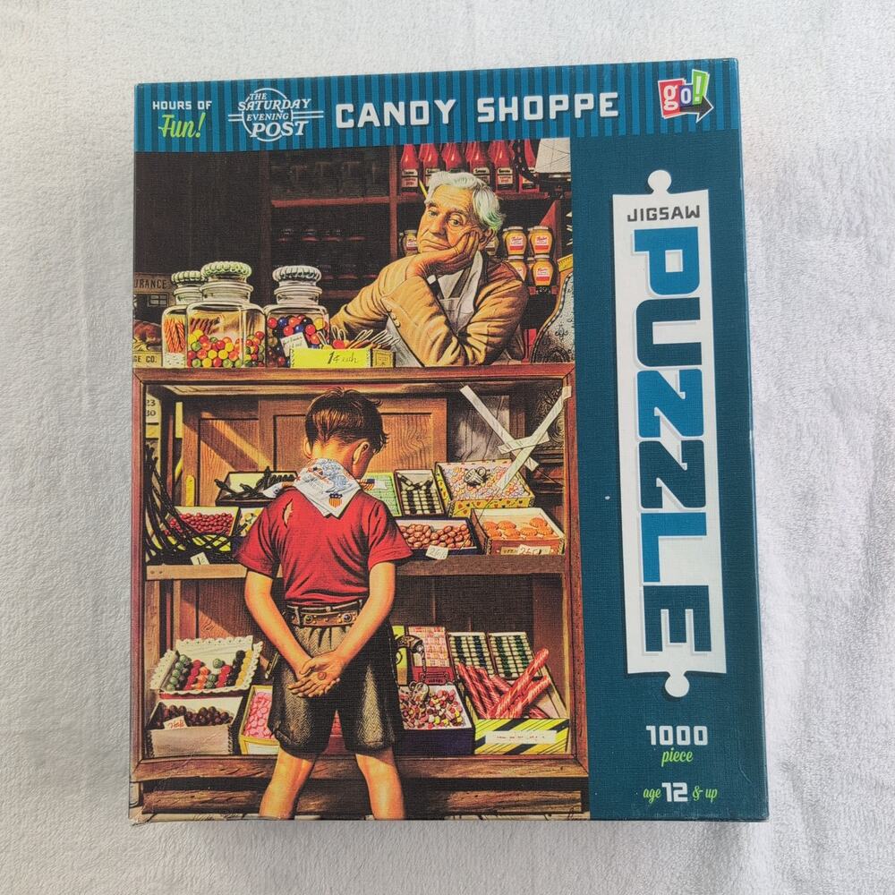 The Saturday Evening Post Candy Shoppe 1000 pc Puzzle *Complete